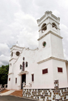 Anton, Cocle province, Panama: white washed faade of Anton Church - photo by H.Olarte