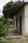 Herrera, Azuero, Los Santos province, Panama: adobe house - porch - photo by H.Olarte