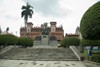 Panama City / Ciudad de Panam: Parque Bolivar - Simon Bolivar monument and Hotel Colombia - photo by D.Smith