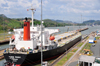 Panama - Panama Canal: ship at the Miraflores locks - Rubin Peony - Bulk Carrier - IMO 9172557 - 3FXO7 - photo by M.Torres