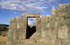 Cuzco, Peru: doorway at the Inca ruins of Sacsayhuamn which form the puma head portion of Cuzco - photo by C.Lovell
