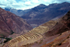 Pisac, Cusco region, Peru: terracing in the Sacred valley - photo by J.Fekete