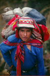 Inca Trail, Cuzco region, Peru: young porter on the Inca Trail to Machu Picchu - Peruvian Andes - photo by C.Lovell