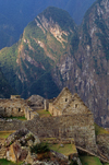 Machu Picchu, Cuzco region, Peru: the Inca ruins sit atop a ridge in the Urubamba River Valley - UNESCO world heritage - Peruvian Andes- photo by C.Lovell