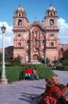 Cuzco, Peru: La Compaia church - Spanish splendour for the ancient Inca capital - Plaza de Armas - Unesco world heritage site - photo by J.Fekete