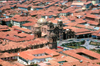 Cuzco, Peru: overlooking the Cathedral and the main square - Plaza de Armas - red roofs - photo by J.Fekete