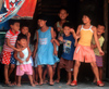 Manila city, Philippines - happy gang of Filipino children - Slums and shanty towns - photo by B.Henry