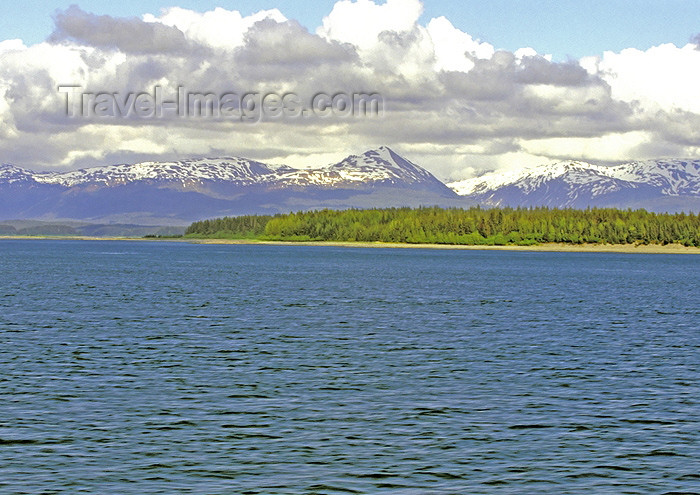 alaska119: Alaska - Glacier Bay NP: landscape - mountains and forest (photo by A.Walkinshaw) - (c) Travel-Images.com - Stock Photography agency - Image Bank