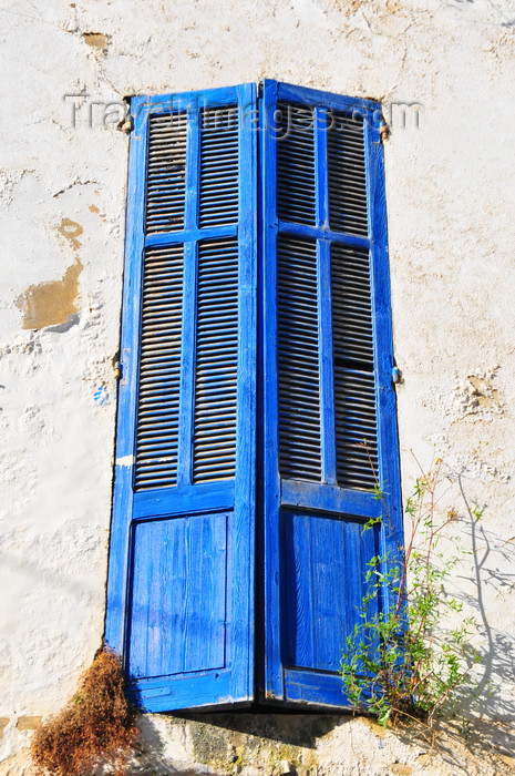 algeria323: Algeria / Algérie - Béjaïa / Bougie / Bgayet - Kabylie: Rue du Vieillard - window with blue jalousie | Rue du Vieillard - fenêtre en jalousie - photo by M.Torres - (c) Travel-Images.com - Stock Photography agency - Image Bank