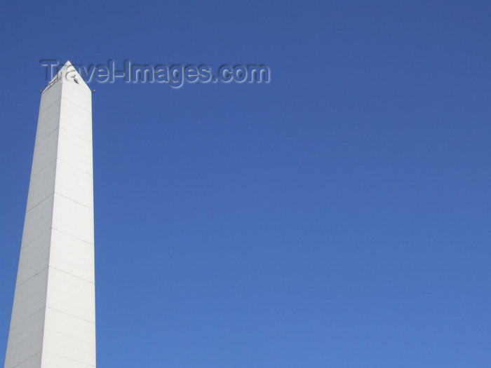 argentina358: Argentina - Buenos Aires - sky and Obelisco at the Avenida 9 de Julio - images of South America by M.Bergsma - (c) Travel-Images.com - Stock Photography agency - Image Bank