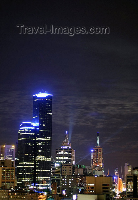 australia146: Australia - Melbourne: CBD at night - skyline - Rialto Towers - photo by Luca Dal Bo - (c) Travel-Images.com - Stock Photography agency - Image Bank