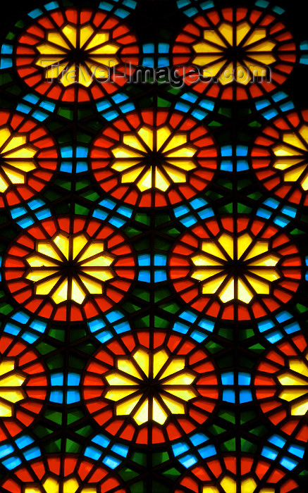 azer284: Azerbaijan - Baku: Martyrs mosque - stained glass work known as 'shebeke' - photo by Miguel Torres - (c) Travel-Images.com - Stock Photography agency - Image Bank