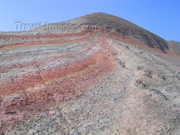 azer507: Siyazan rayon, NE Azerbaijan: the Candy Cane mountains - pink and red candy stripes - photo by G.Monssen - (c) Travel-Images.com - Stock Photography agency - Image Bank