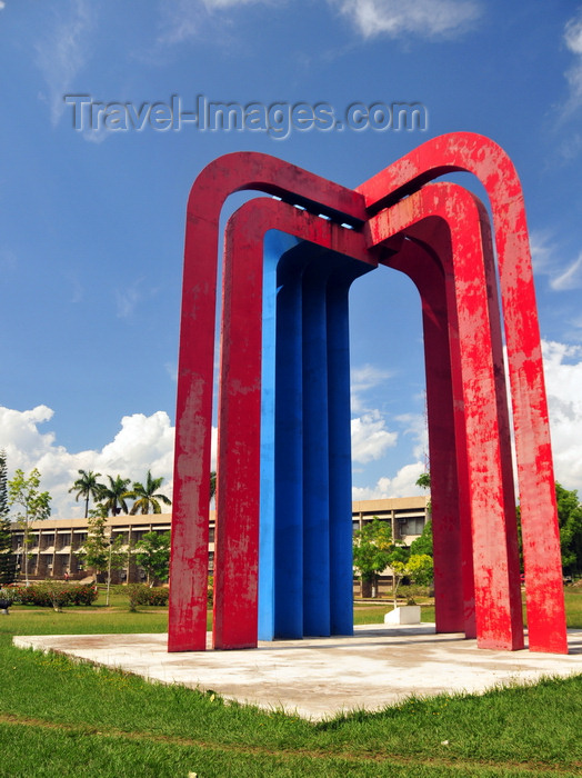 belize20: Belmopan, Cayo, Belize: Belize-Mexican Monument and government offices - photo by M.Torres - (c) Travel-Images.com - Stock Photography agency - Image Bank
