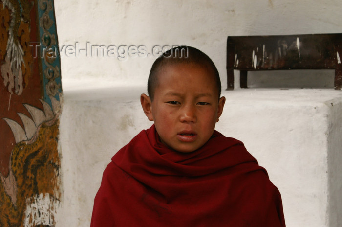 bhutan195: Bhutan - Thimphu - young monk, in the National Memorial Chorten - photo by A.Ferrari - (c) Travel-Images.com - Stock Photography agency - Image Bank