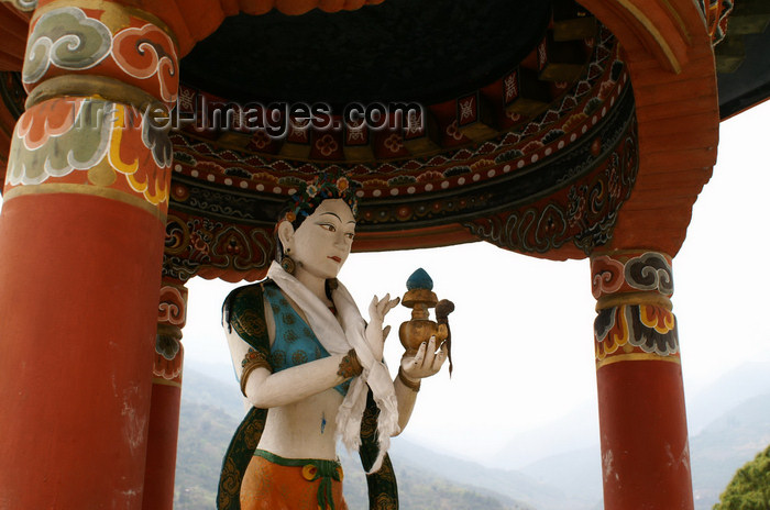 bhutan289: Bhutan - Buddhist godess, in Khansum Yuelley Namgyal Chorten - photo by A.Ferrari - (c) Travel-Images.com - Stock Photography agency - Image Bank