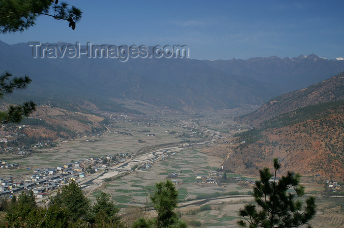 bhutan40: Bhutan - Paro: view over the Paro valley - photo by A.Ferrari - (c) Travel-Images.com - Stock Photography agency - Image Bank