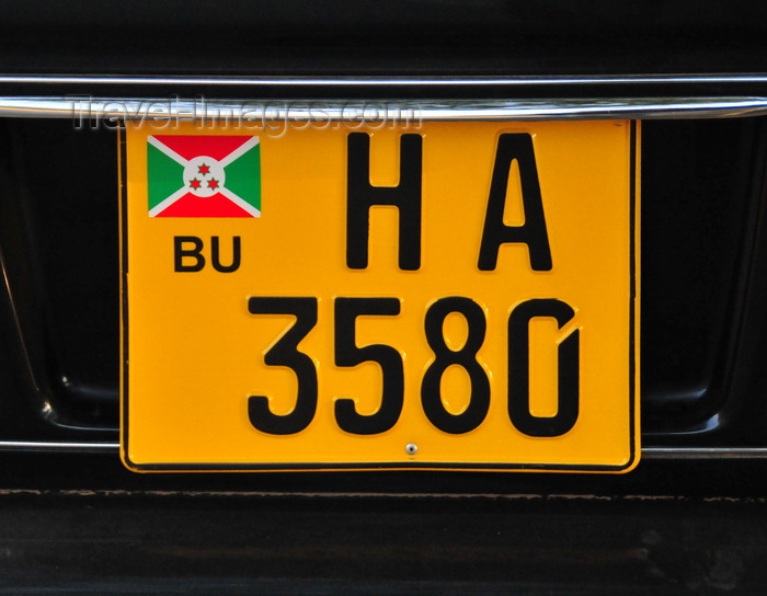 burundi38: Bujumbura, Burundi: Burundian car license plate - photo by M.Torres - (c) Travel-Images.com - Stock Photography agency - Image Bank