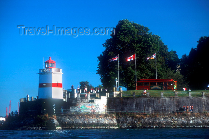 canada650: Vancouver, BC, Canada: Brockton Point lighthouse in Stanley Park - photo by D.Smith - (c) Travel-Images.com - Stock Photography agency - Image Bank