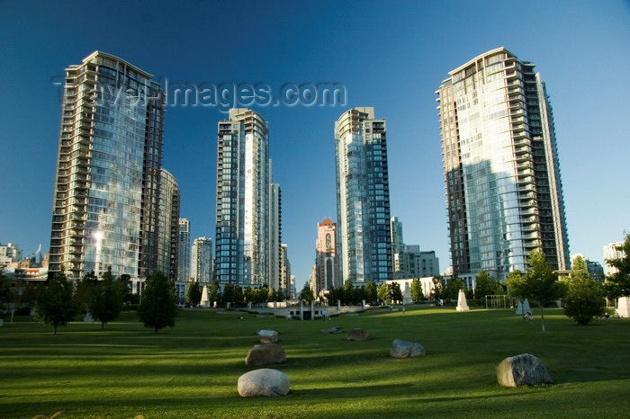 canada663: Vancouver, BC, Canada: False Creek condominium and waterfront development - photo by D.Smith - (c) Travel-Images.com - Stock Photography agency - Image Bank