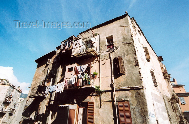 corsica178: Corsica - Bastia: derelict buildings - Terra Vecchia - photo by M.Torres - (c) Travel-Images.com - Stock Photography agency - Image Bank