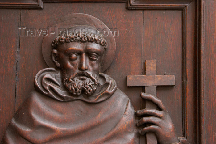 czech412: Detail from door at Saint James Church. Old Town. Mala Strana. Prague. Czech Republic - photo by H.Olarte - (c) Travel-Images.com - Stock Photography agency - Image Bank