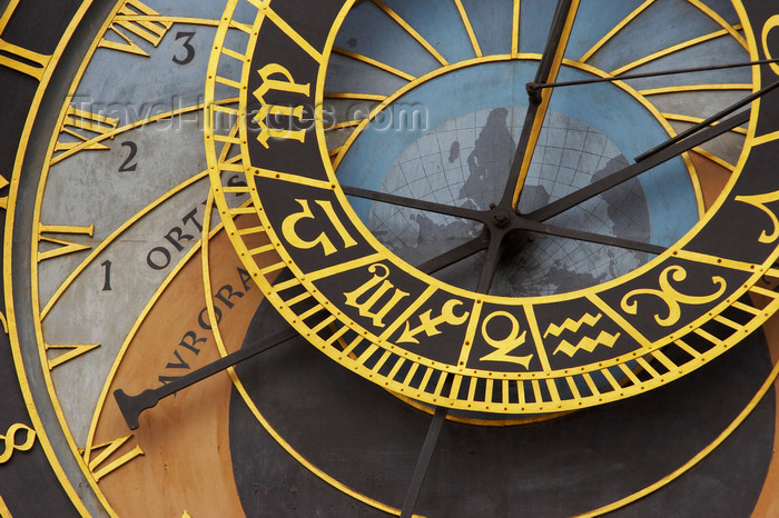czech415: detail - Orloj, Astronomical Clock, Staromestske Namesti, Prague, Czech Republic - photo by H.Olarte - (c) Travel-Images.com - Stock Photography agency - Image Bank