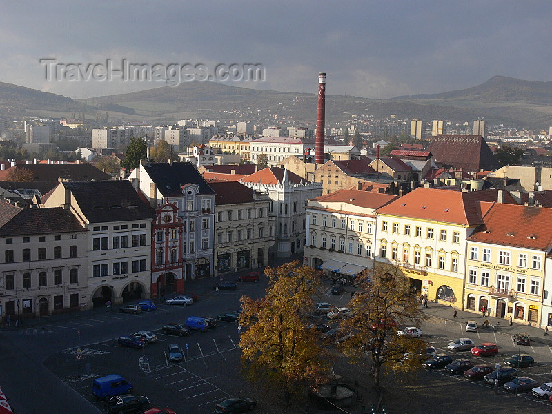 czech496: Czech Republic - Litomerice: main square, seen from Kalich observation tower  - Usti nad Labem Region - photo by J.Kaman - (c) Travel-Images.com - Stock Photography agency - Image Bank