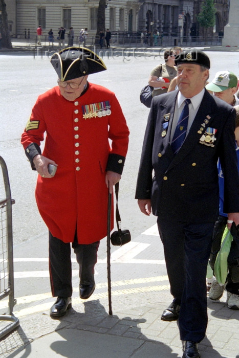 england244: London: British war veterans (photo by M.Bergsma) - (c) Travel-Images.com - Stock Photography agency - Image Bank