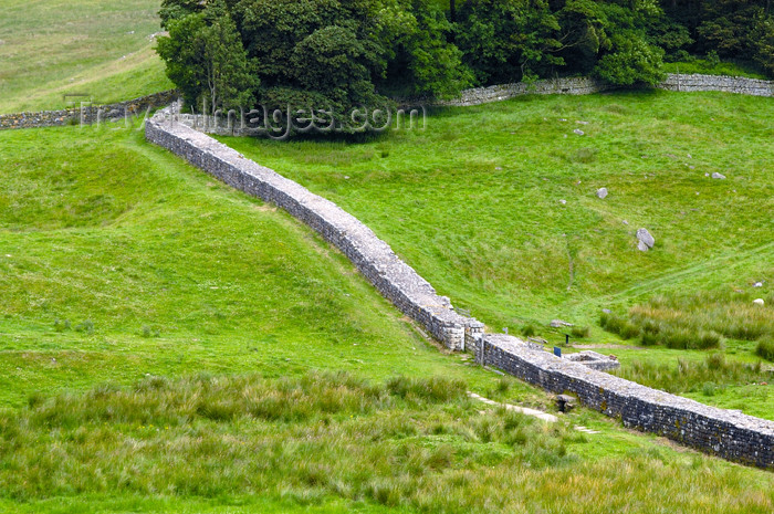 england396: England (UK) - Northumberland - Hadrian's Wall - Roman stone and turf fortification - photo by C.McEachern - (c) Travel-Images.com - Stock Photography agency - Image Bank
