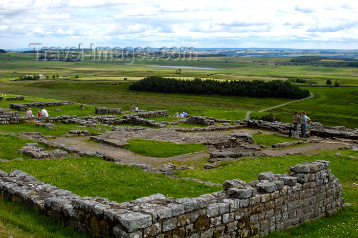england397: England (UK) - Northumberland - ruins of a Roman site by Hadrian's Wall - the wall linked Segedunum at Wallsend on the River Tyne to the shore of the Solway Firth - photo by C.McEachern - (c) Travel-Images.com - Stock Photography agency - Image Bank
