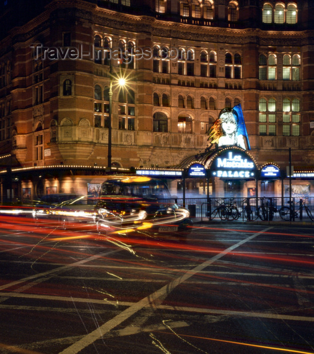 england797: London, England: taxi and Palace Theatre - City of Westminster - photo by A.Bartel - (c) Travel-Images.com - Stock Photography agency - Image Bank