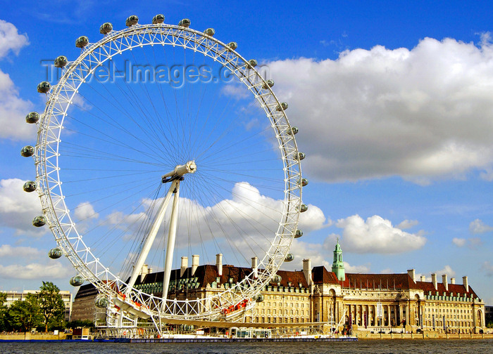 england91: London: Ferris wheel on the Thames river - BA London Eye - Lambeth - photo by B.Henry - (c) Travel-Images.com - Stock Photography agency - Image Bank