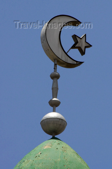 eritrea16: Eritrea - Asmara / Asmera: minaret detail - crescent and star - symbols of Islam - photo by E.Petitalot - (c) Travel-Images.com - Stock Photography agency - Image Bank