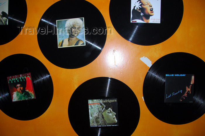 ethiopia15: Addis Ababa, Ethiopia: vinyl  - Amalia Rodrigues meetas Billie Holiday and Aretha Franklin - photo by M.Torres - (c) Travel-Images.com - Stock Photography agency - Image Bank