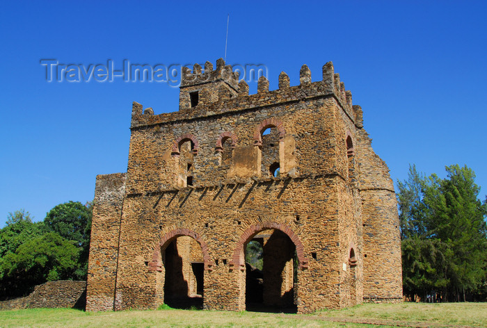 ethiopia291: Gondar, Amhara Region, Ethiopia: Royal Enclosure - Fasiladas' Archive or Chancellery - south view - photo by M.Torres - (c) Travel-Images.com - Stock Photography agency - Image Bank