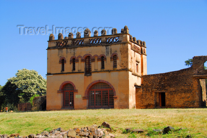 ethiopia301: Gondar, Amhara Region, Ethiopia: Royal Enclosure - Yohannes Library - restored by Mussolini's army - photo by M.Torres - (c) Travel-Images.com - Stock Photography agency - Image Bank