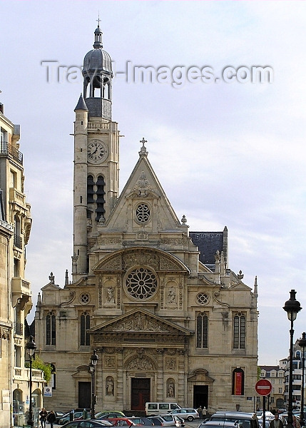 france276: France - Paris: Church in Latin Quarter... with a minaret - mosque - photo by J.Kaman - (c) Travel-Images.com - Stock Photography agency - Image Bank