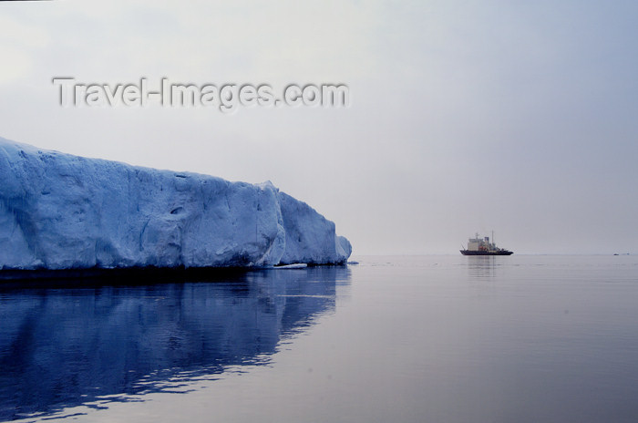 franz-josef21: Franz Josef Land Blue Iceberg and Cruise ship - Arkhangelsk Oblast, Northwestern Federal District, Russia - photo by Bill Cain - (c) Travel-Images.com - Stock Photography agency - Image Bank
