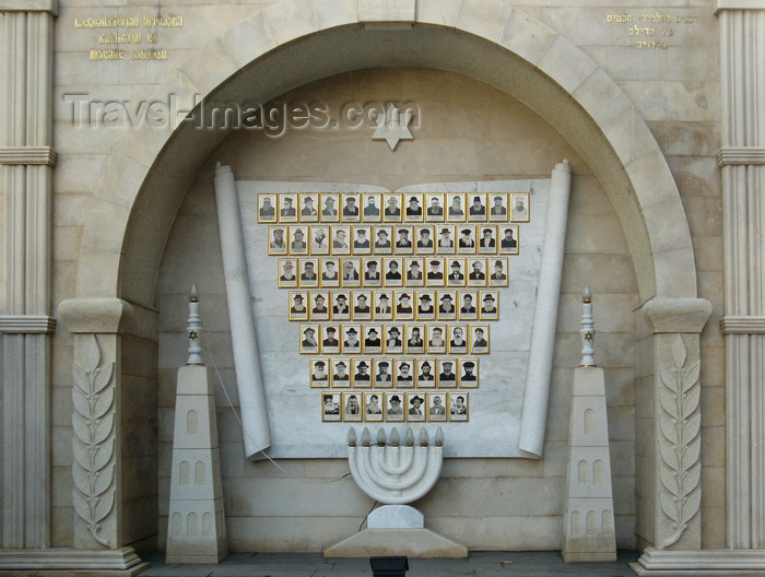 georgia189: Tbilisi, Georgia: main synagogue - honouring the Rabbis - photo by N.Mahmudova - (c) Travel-Images.com - Stock Photography agency - Image Bank