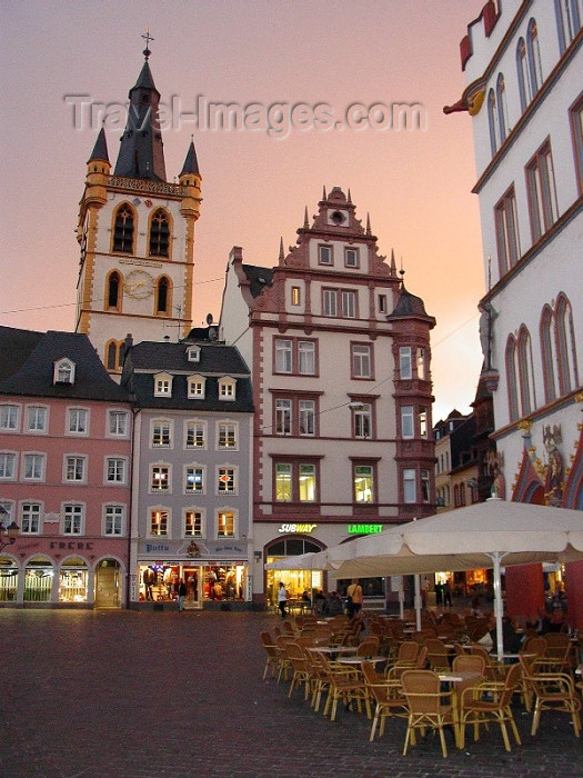 germany133: Germany / Deutschland - Trier: main square at sunset - Hauptmarkt im Zentrum - photo by P.Willis - (c) Travel-Images.com - Stock Photography agency - Image Bank