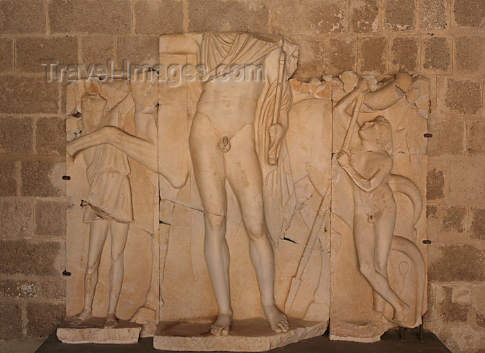 greece472: Greece - Rhodes island - Rhodes city - Grand Masters Palace - Hellenistic sculpure - photo by A.Stepanenko - (c) Travel-Images.com - Stock Photography agency - Image Bank