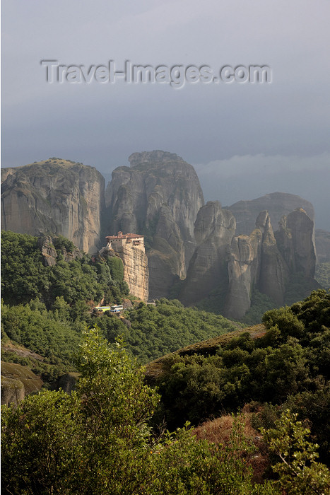 greece479: Greece - Meteora: Holy Monastery of Rousanou and surrounding area - UNESCO World Heritage Site - photo by A.Dnieprowsky - (c) Travel-Images.com - Stock Photography agency - Image Bank