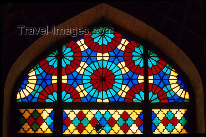 iran4: Iran - Shiraz: Nasir al-Mulk Mosque - stained glass window - photo by W.Allgower - (c) Travel-Images.com - Stock Photography agency - Image Bank