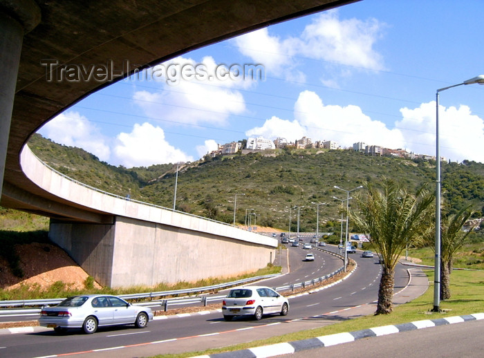 israel25: Haifa, Israel: city entrance - viaduct - fly-over - photo by E.Keren - (c) Travel-Images.com - Stock Photography agency - Image Bank