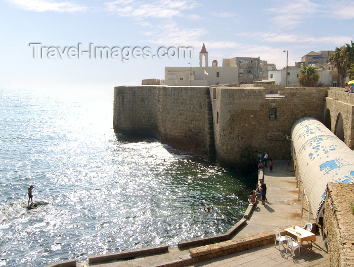 israel301: Israel - Acre - Old Acco: old town and the sea - Unesco world heritage - photo by E.Keren - (c) Travel-Images.com - Stock Photography agency - Image Bank