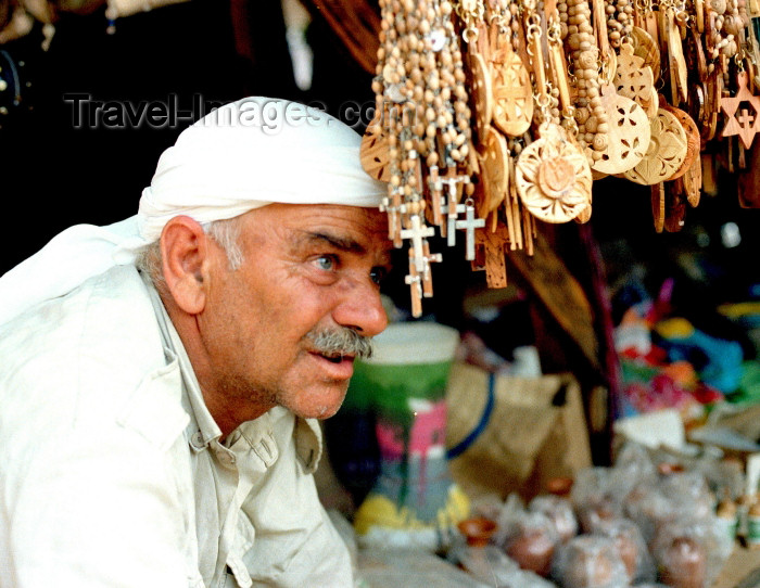 israel99: Israel - Jerusalem / Yerushalayim /  JRS : Arab merchant in the souk - East Jerusalem (photo by Gary Friedman) - (c) Travel-Images.com - Stock Photography agency - Image Bank