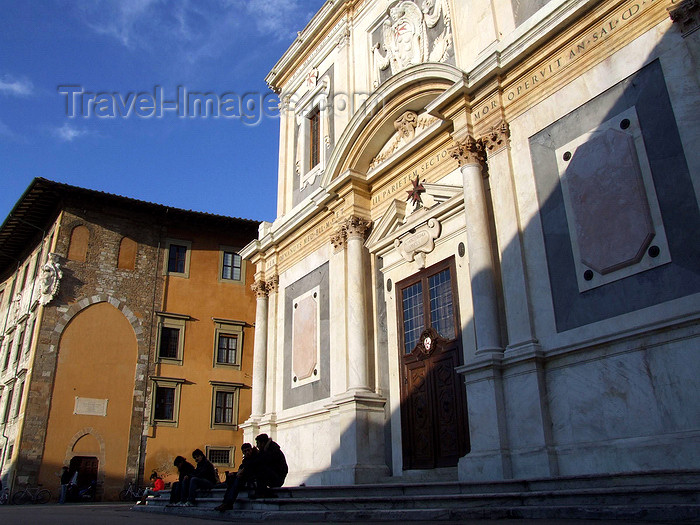 italy404: Pisa, Tuscany - Italy: Santo Stefano dei Cavalieri church - Piazza dei Cavalieri - photo by M.Bergsma - (c) Travel-Images.com - Stock Photography agency - Image Bank