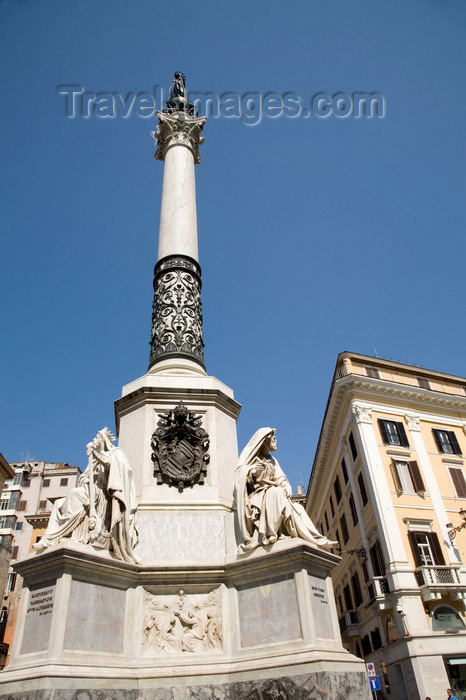 italy435: Rome, Italy: monument at Piazza Mignanelli - photo by I.Middleton - (c) Travel-Images.com - Stock Photography agency - Image Bank