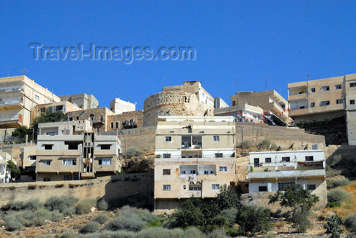 jordan126: Al Karak - Jordan: houses on the hilltop, built around a crusaders' tower - photo by M.Torres - (c) Travel-Images.com - Stock Photography agency - Image Bank